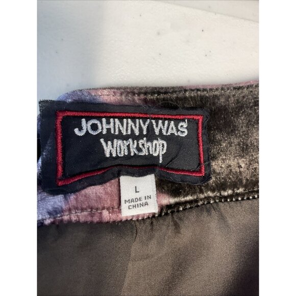 Johnny Was Velvet Kimono Cardigan size LG Water color colorfull 3/4 sleeve silk‎ - Picture 6 of 10